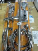 *3 Chrome Effect Riser Rails