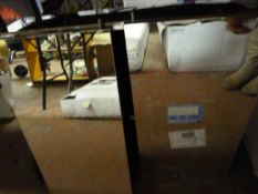 *Fontino Stainless Steel Double Door Mirrored Cabinet