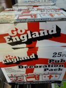*4 x 25 Pack Go England Pub Decoration Packs