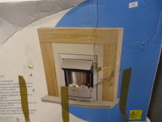 *Blyss Electric Fire with Light Wood Surround