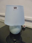 *Powder Blue Table Lamp with Shade