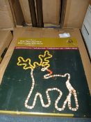 *Red Nose Reindeer Rope Light Silhouette