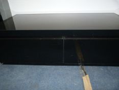 *High Gloss Black Occasional Table with Drawers