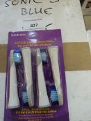 *Sonic Blue Toothbrush Heads