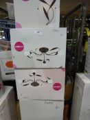 *4 Floral Effect Ceiling Lights