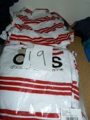 *19 Red & White Stripey T-Shirts
