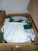 *18 White & Green Overalls