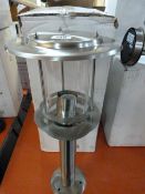 *Pair of Stainless Steel Post Top Lights