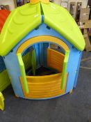 *Children's Lime Green & Blue 3 Sided Play House