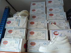 *15 Pairs in Assorted Sizes of White Working Boots