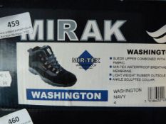 *Pair of Mirak Washington Navy Size 4 Trekking Boots