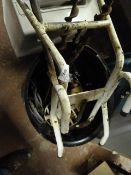 Box Containing Large Drill Bits - Ladder Stand - Plaster Mixing Tool etc