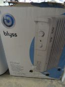 *Bliss 2000 Watt Oil Filled Radiator