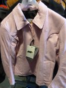 *Pink Size Medium Leather Jacket