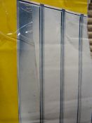 *B&Q 4 Fold Bath Shower Screen