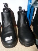 *Pair of Black Slip on Safety Boots Size 42