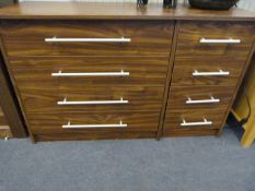 *Simulated Walnut of 8 Drawers