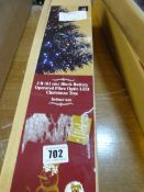 *2ft Black Battery Operated Fibre Optic Christmas Tree