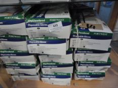 *14 Boxes of Latex Disposable Gloves