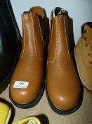 *Pair of Leather Workforce Safety Boots Size 12