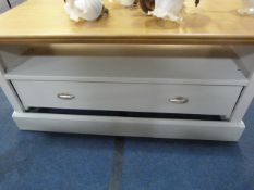 *Painted Wood Occasional Table with Drawer