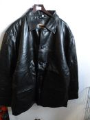 *XL Black Leather Jacket