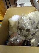 *Box containing Assorted Lampshades