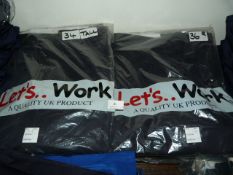*13 Assorted pairs of Lets Work Working Trousers