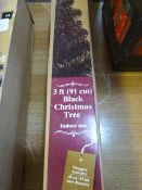 *3ft Black Christmas Tree