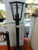 *Pair of Black & Glass Post Top Lights