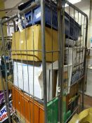 Contents of Trolley Including Paperback Books - Ink Jet Cartridges - Framed Pictures etc