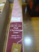 *3ft Pink Christmas Tree
