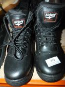 *Pair of Air Safe Size 4 Black Working Boots