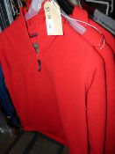 *3 Red Fleece Tops - 2 Medium & 1 Small