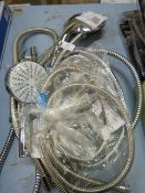 *Assorted Chrome Effect Shower Heads & Hoses