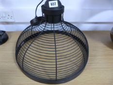 *Black Mesh Contemporary Light Fitting