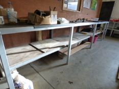*Fabricated Steel Work Bench with Under Shelf