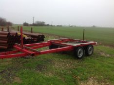 *Skeleton pipe carrying trailer