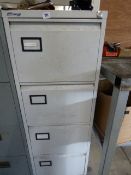 *4 Drawer Foolscap Filing Cabinet - Grey