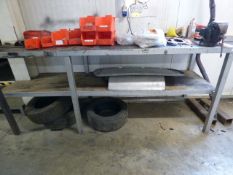*Fabricated Steel Work Bench with Swivel Vice