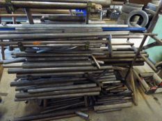 *Stock of Steel Tubing in Storage Rack - Short Lengths
