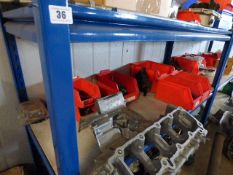 *2 Bays of Blue & Grey Adjustable Shelving