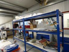 *2 Adjustable Shelving Units - Blue & Grey