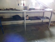 *Fabricated Steel Work Bench with Undershelf