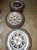 *3 Assorted Alloy Wheels with Tyres