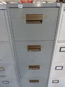 *4 Drawer Foolscap Filing Cabinet - Grey