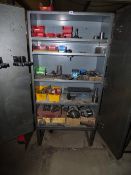*Steel Security Cabinet containing Assorted Lathe Tooling