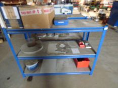 *2 Bays of Adjustable Blue & Grey Shelving