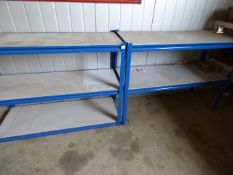 *2 Blue & Grey Adjustable Shelving Units
