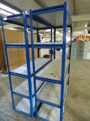 *2 Bays of Blue & Grey Shelving
